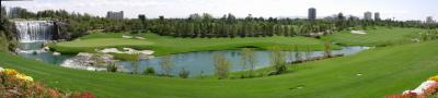 18th hole at the Wynn panorama