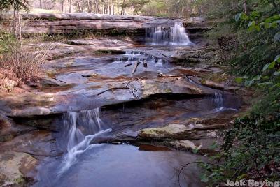 Above the upper falls at Old Man's Cave