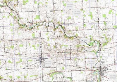 GPS track from Webster to Covington, Ohio. 10.1 miles