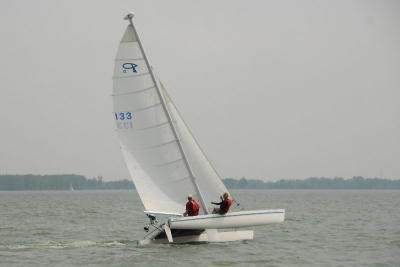 Flying a hull on the Prindle 19