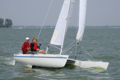 First sail on our Prindle 19