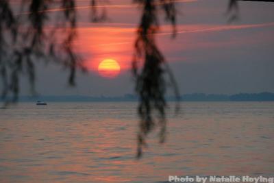 Sunset on St. Marys lake