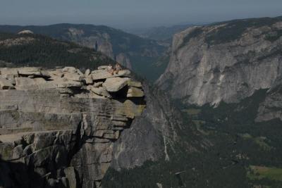 Us on the diving board (over 3000' drop)