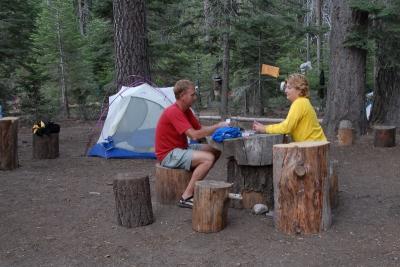 Playing cards in the evening