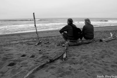 On the beach outside Fern Canyon