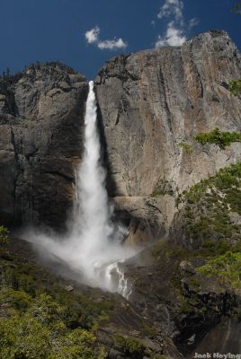 Upper Yosemite Falls, from above the lower falls
