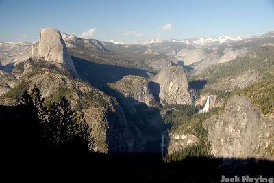 Vernal and Nevada Falls, Half Dome from Glacier Point