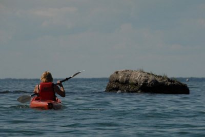 Kayaking near Kellys Island