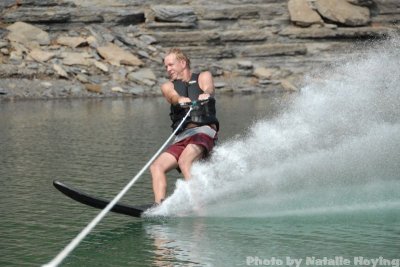 My once-per-year attempt at Slalom skiing