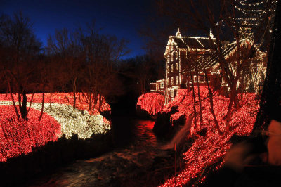 Some of Clifton Mill's 3.5 million lights