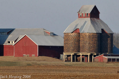 Interesting Grain Bins along Route 202