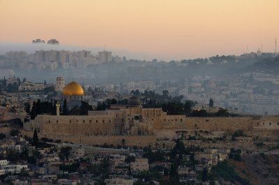 Jerusalem, Temple Mount at sunrise