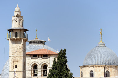 Jerusalem, churches and mosque