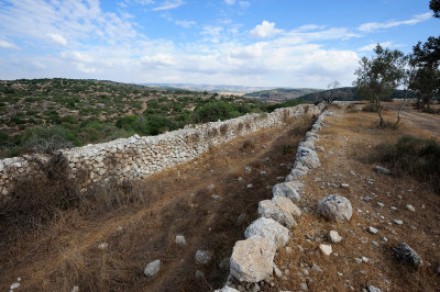 Khirbet Qeiyafa - moat built during a later settlement period