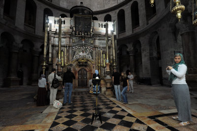 Edicule inside the Church of the Holy Sepulchre