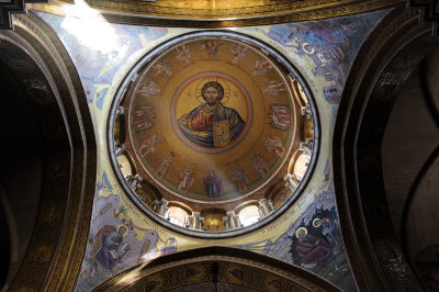 Dome of the Catholicon inside the Church of the Holy Sepulchre