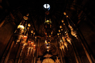 Chapel of the Angels inside the edicule of the Church of the Holy Sepulchre