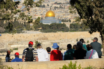 Looking at Jerusalem and Dome of the Rock