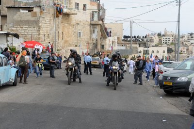 Police escort for Palm Sunday procession