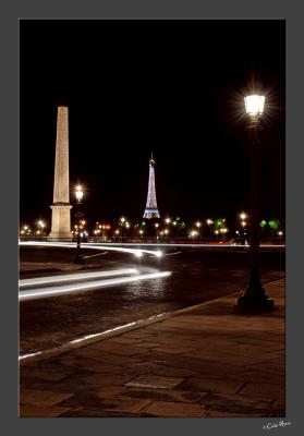 The Obelisk in Place de la Concorde, with the Tour Eiffel beyond - 2895