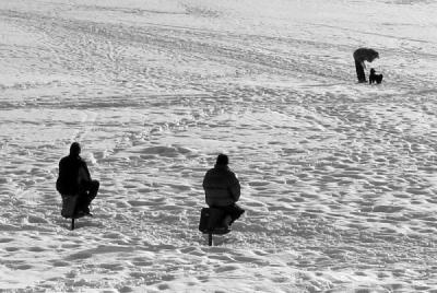 riders in the snow