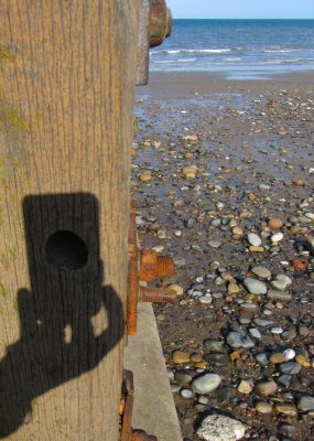 knot hole camera shot of Hornsea beach  IMG_0154.jpg