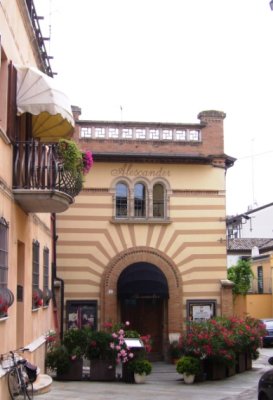Entrance to restaurant Alexander