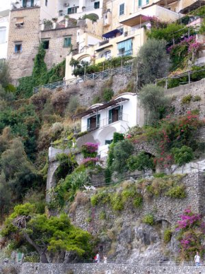 Houses on Positano's steep hills