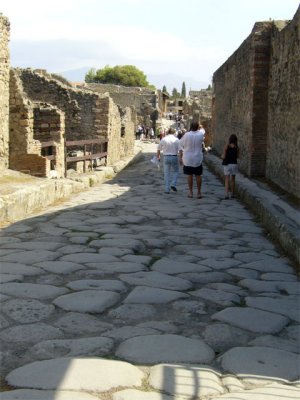 cobblestone walkway