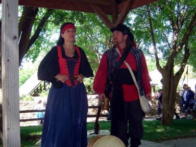 The Shantyman has no idea what to sing and looks to his lady for a suggestion
