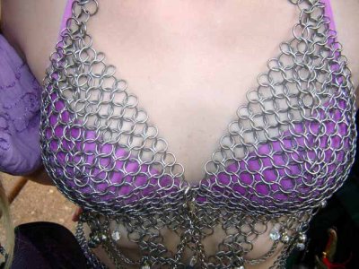 TRF 2011 Cleavage!!  Did I mention I really hate linign under chainmaille!