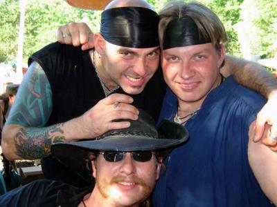 Pirates at faire!  what  devious acts do these 3 have planned up.