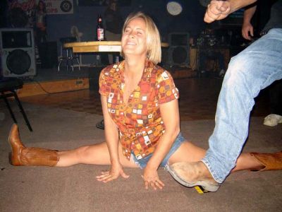 Calamity's Friend Renee shows off her own special talent. And, that's tazz about to show he can do it too
