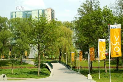 Campus area from entrance