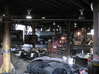 Inside the D&S shop at Durango.