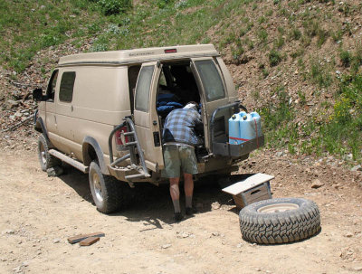 Well, it had to happen sooner or later. My first flat tire in many, many years.