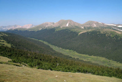 A view from near the top of the pass at Rocky Mountain NP.