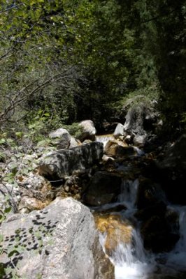First steam from Hanging Lake