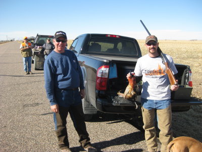 Bobby with Ryan and his pheasant