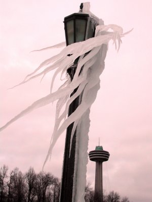 Lamp Post with Ice