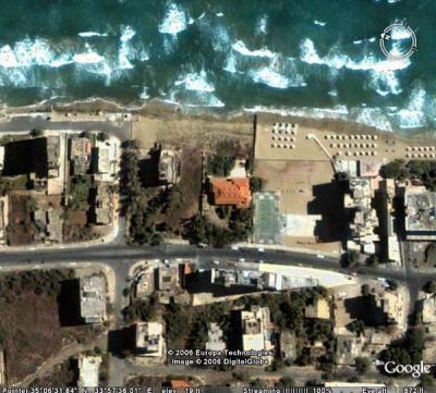 Google satellite image (800 feet) of Golden Seaside