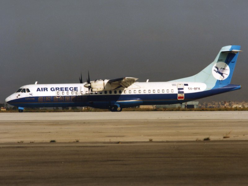 awaiting its turn at Athens Hellinikon.