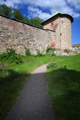Trail to the back door of Akershus Festning