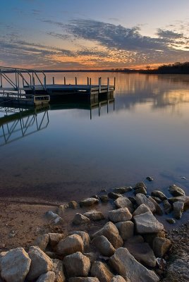 Boatdock in early dawn