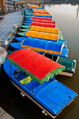 Covered light boats
