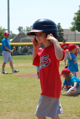 Evan up to Bat