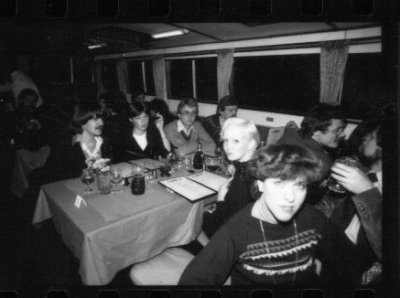 Germans hairdressers on London boat party. (Rainer Lint group)