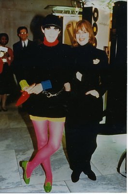 Peggy Moffitt  with Helen Oppenheim in New York, 1993