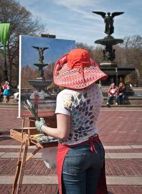 The Artist Portrays the Fountain