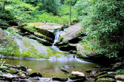 Waterfalls On Basin Creek & Its Tributary NC